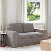 vidaXL Soffa Taupe 162 x 80 x 82 cm tyg