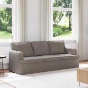 vidaXL Soffa 180cm Taupe Metall