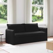 vidaXL Soffa Svart 196 x 82 x 85 cm tyg