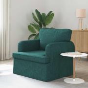 vidaXL Soffa Mörkgrön 84 x 80 x 85 cm tyg