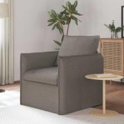 vidaXL Soffa Taupe 195 x 82 x 85 cm tyg