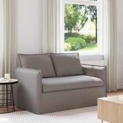vidaXL Soffa 120cm Taupe Metall