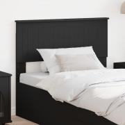 vidaXL Huvudgavel Svart Ek 100 cm Konstruerat trä