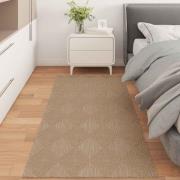 vidaXL Områdesmattor Rektangulär AGIRA Naturfärg 200 x 80 cm Polyester