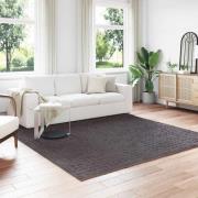 vidaXL Områdesmattor Fyrkantig Antracit 240 x 240 cm