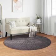 vidaXL Områdesmattor Rund SIROLO Antracit Ø 200 CM Polyester