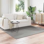 vidaXL Områdesmattor Fyrkantig GALATI Grå 200 x 200 cm Polyester