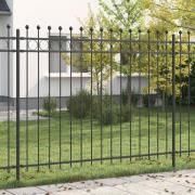 vidaXL Ringstaket TILBURG Svart