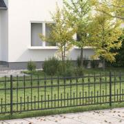 vidaXL Spikring stängsel Horst Svart