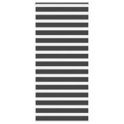 vidaXL Rullgardin zebra svart 100x230 cm tyg bredd 95,9 cm polyester