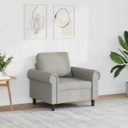 vidaXL Fåtölj Ljusgrå 60 cm sammet