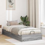 vidaXL Ottoman Sängram Grå Sonoma 203 x 90 x 25 cm Konstruerat trä