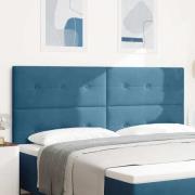 vidaXL LED huvuddyna med LED -remsljus Blå 200 cm Polyester