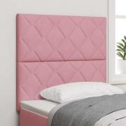 vidaXL LED huvuddyna Rosa 90 cm Sammet
