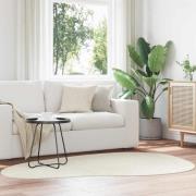 vidaXL Områdesmattor HUARTE Kräm 140 x 200 cm Polyester