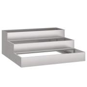 vidaXL Trädgårdsplanterare Rostig 90 x 90 x 35 cm Väderbeständig stål