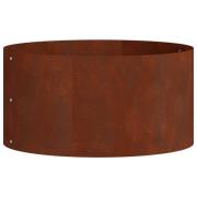 vidaXL Krukring Brun 40 x 40 x 20 cm Väderbeständig stål