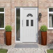 vidaXL Planteringskärl 2 pcs Rostig 30 x 30 x 75 cm