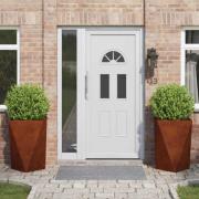 vidaXL Planteringskärl 2 pcs Rostig 50 x 50 x 75 cm