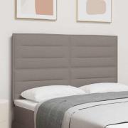 vidaXL Huvudgavel Taupe 144 cm tyg