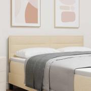 vidaXL LED huvuddyna med LED -remsljus Kräm 144 cm Polyester