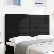 vidaXL LED huvuddyna med LED-ljusslingor Svart 160 cm tyg
