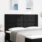 vidaXL LED huvuddyna med LED-ljusslingor Svart 180 cm tyg