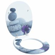 vidaXL Toalettstol Grå 44 x 38 cm MDF-board