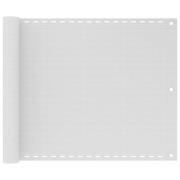 vidaXL Balkongskärm HDPE 75 x 400 cm vit