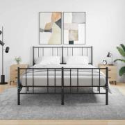 vidaXL Sängbord 2 st sonoma-ek 40x35x47,5 cm konstruerat trä