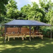 vidaXL Professionellt partytält 4x6 m antracit 90 g/m²