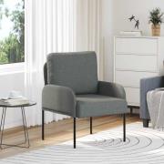 vidaXL Soffor med kudde 55cm Mörkgrå Plywood