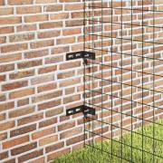 vidaXL Hörnkoppling 10 set antracit