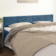 vidaXL Sänggavlar mörkblå 180x5x78/88 cm sammet