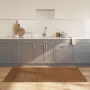 vidaXL Matta rektangulär brun 100x200 cm bambu