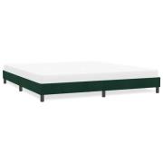 vidaXL Sängram utan madrass mörkgrön 180x220 cm sammet