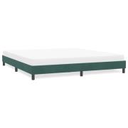vidaXL Sängram utan madrass mörkgrön 180x210 cm sammet
