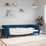 vidaXL Dagbädd blå 100x200 cm sammet