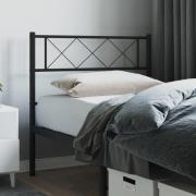 vidaXL Ersättningsgavel metall svart 90 cm