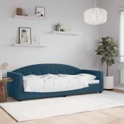 vidaXL Dagbädd blå 80x200 cm sammet