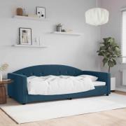 vidaXL Dagbädd blå 100x200 cm sammet