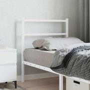vidaXL Ersättningsgavel metall vit 80 cm