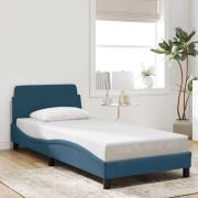 vidaXL Bed Frame with Headboard "Dover" Blue 80x200 cm Velvet