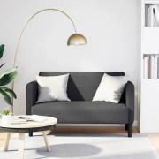 vidaXL Loveseat soffa mörkgrå 109 cm manchestertyg