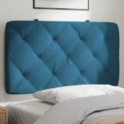 vidaXL Headboard Cushion Blue 80 cm Velvet