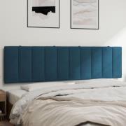vidaXL Headboard Cushion "Hanko" Blue 180 cm Velvet