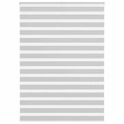 vidaXL Rullgardin zebra ljusgrå 165x230 cm tyg bredd 160,9cm polyester