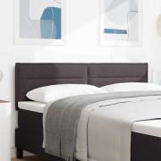 vidaXL LED huvuddyna med LED -remsljus Mörkbrun 144 cm Polyester