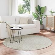 vidaXL Områdesmattor Rund PALMERAS Grön Ø 200 CM Polyester