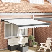 vidaXL Markis Vit 350 x 250 x 165 cm Polyester och aluminium